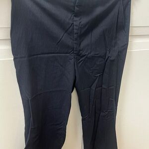 Men's Black Pinstripe Pants